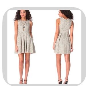 Shoshanna Silver Metallic Dress